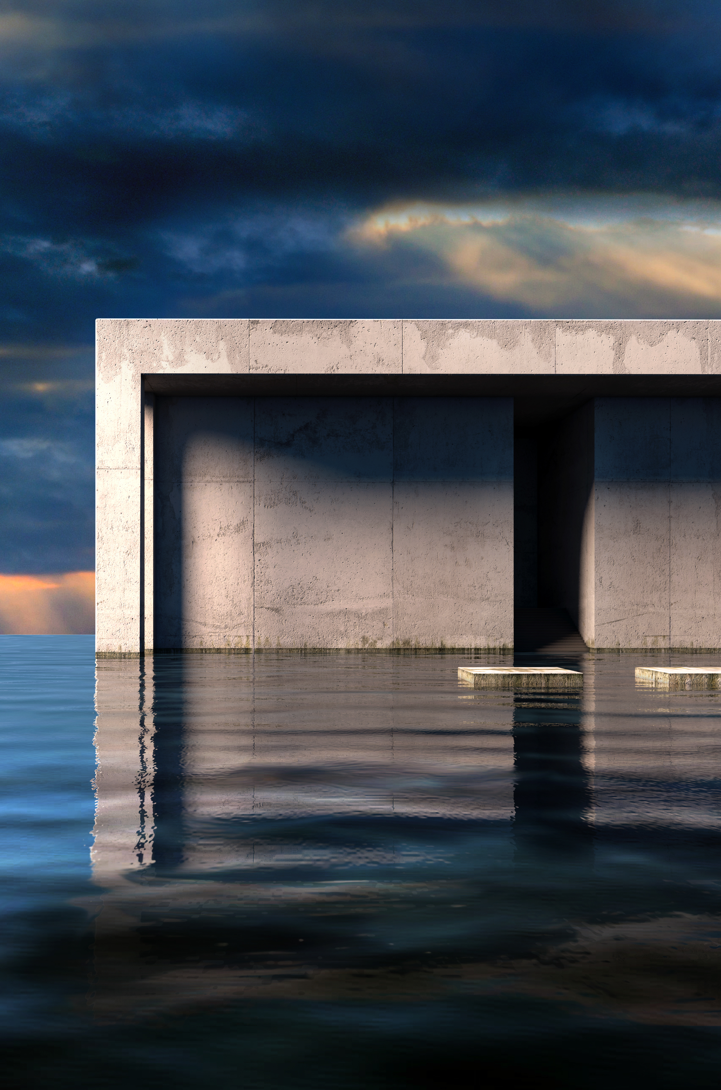 Infinity pool render by YMAGES. Architect visualization and design.