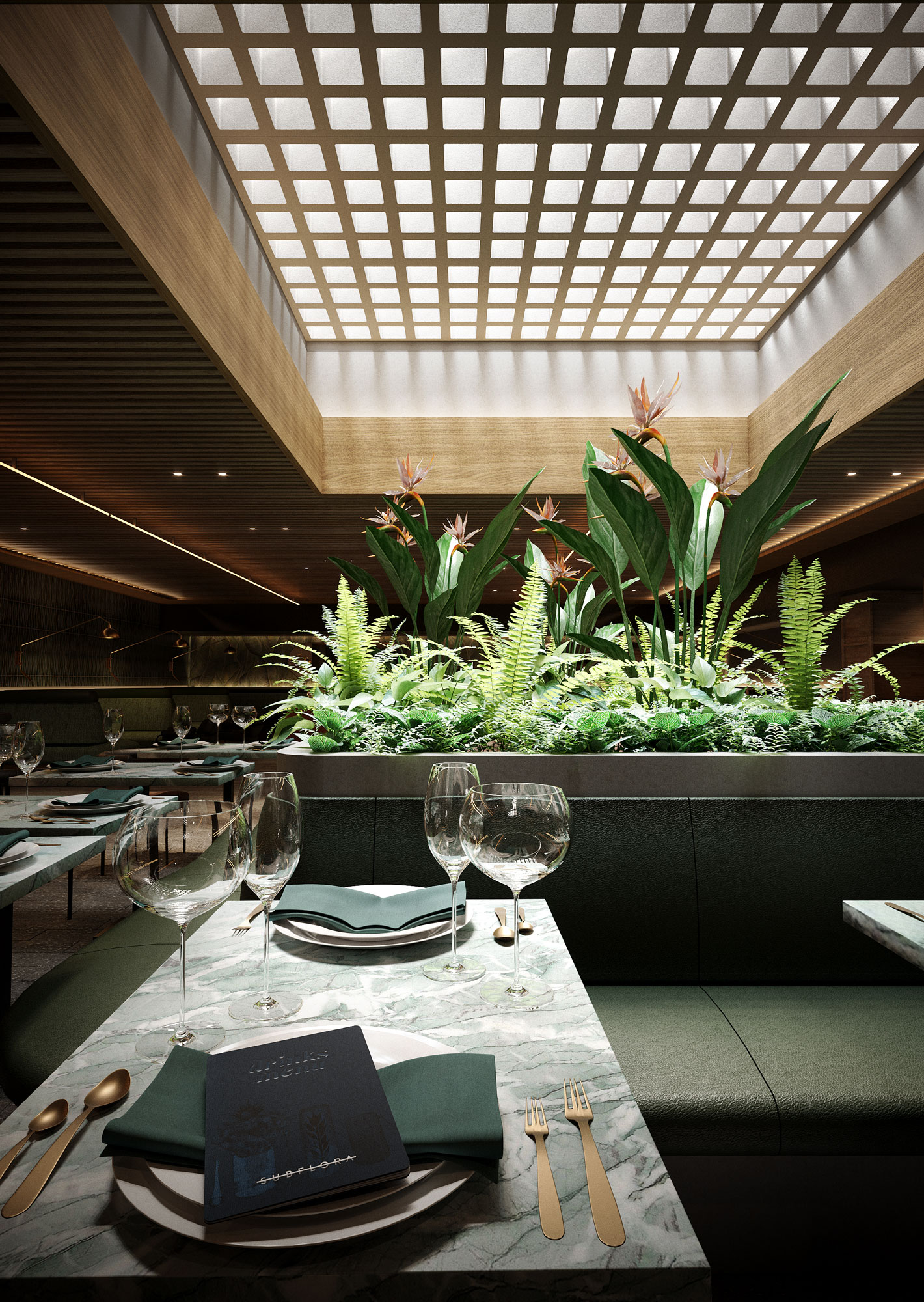 780 3rd Ave Restaurant by YMAGES. Architect visualization and design.